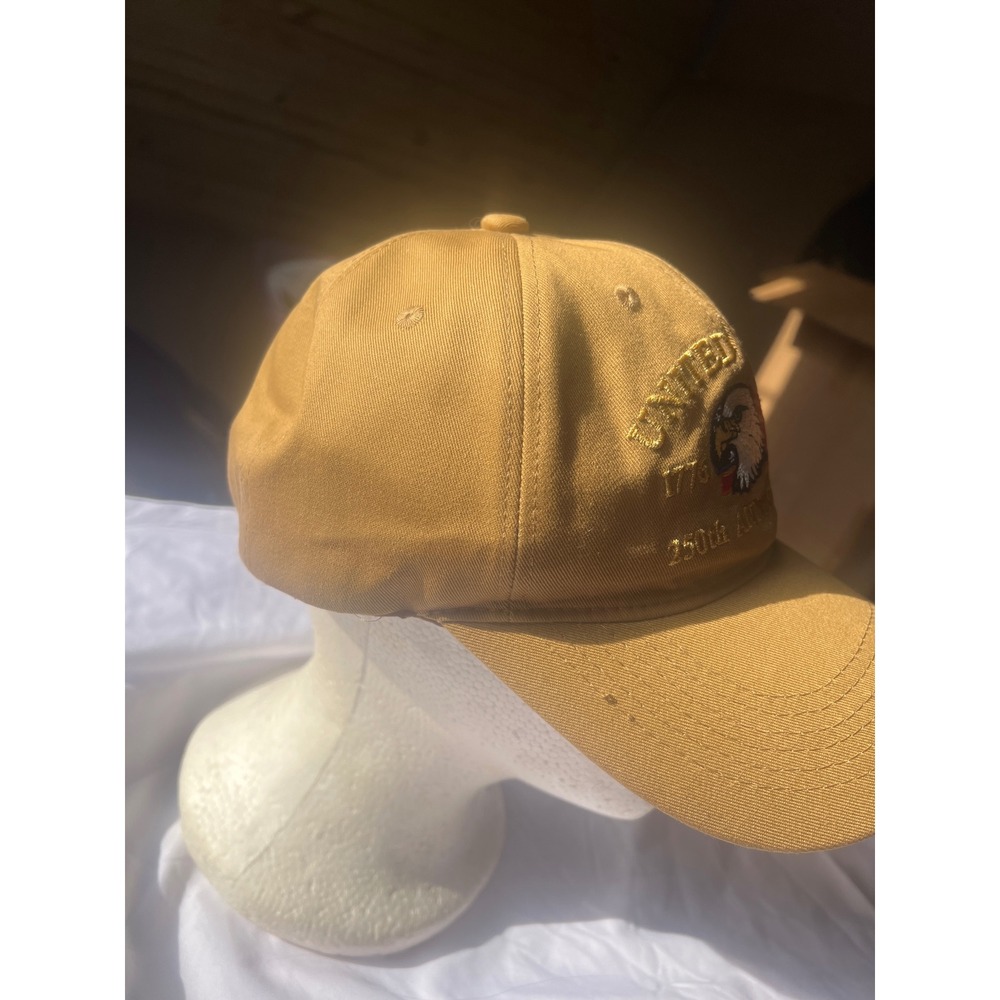 United States 2026 250th Anniversary Baseball Cap‎ Tan Eagle Flag - Picture 4 of 4